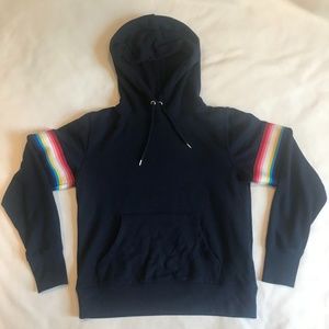 GAP Hoodie Rainbow Sleeve